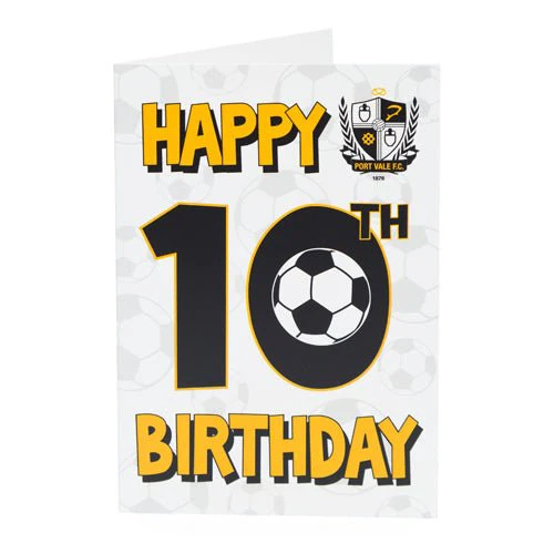 10th Birthday Card