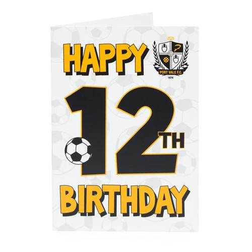 12th Birthday Card