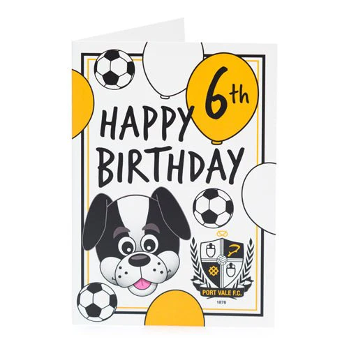 6th Birthday Card